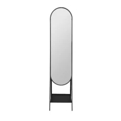 Discount RETIF Miroir Sur Pied En Verre Et M Tal Noir H160Cm