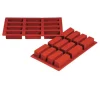 Store RETIF Moule Cake 7,9X2,9X3Cm Silicone Rouge 17,5X30Cm