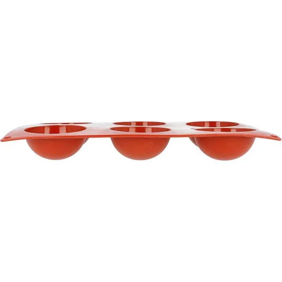 New RETIF Moule Demi Sph Re Diam Tre 4X2 Cm Silicone Rouge 17,5X30 Cm - Par 1