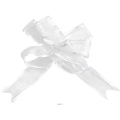 Cheap RETIF Noeuds Automatiques X5 En Organdi Blanc L 20Mm D11Cm Top Blanc
