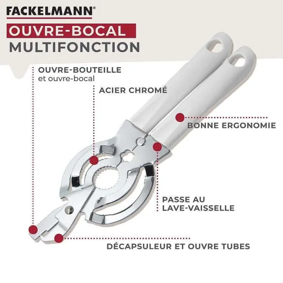 Best RETIF Ouvre Bocal Manuel Multifonction 27Cm Fackelmann Arcadalina