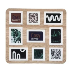 Clearance RETIF P Le-M Le Multivues 9 Photos En Bois Et Verre 58X53Cm