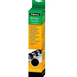 Online RETIF Pack 25 Baguettes Relier Plastique 21 Anneaux A4 10Mm Noir