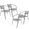 Hot RETIF Pack 4 Fauteuils D'Ext Rieur Bruxelles En Aluminium
