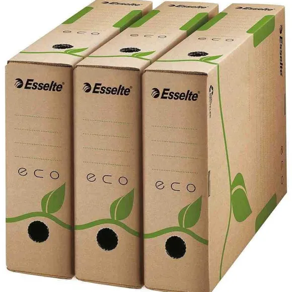 New RETIF Pack De 25 Boites Archives Eco Format A4 Marron En Dos De 80Mm