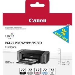 Store RETIF Pack De 5 Cartouche Jet D'Encre Pgi-72 Pixma Pro