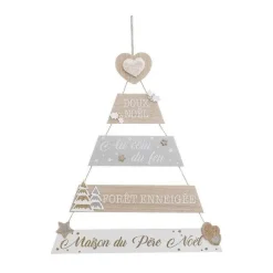 Outlet RETIF Pancarte Sapin Suspendre Avec Messages No L Et D Co Paillet E H70Cm
