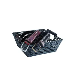 Best Sale RETIF Panier Carr Noir Anses Bois L26Xp26Xh9Cm
