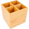 Outlet RETIF Panier Couverts Bambou 15X15X15Cm