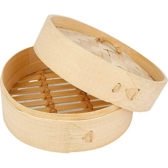 Online RETIF Panier Dim Sum + Couvercle En Bambou Naturel 15X8Cm