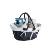 Hot RETIF Panier Ovale Noir - L 35Xp 29Xh 29Cm