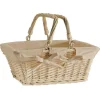 Fashion RETIF Panier Rectangulaire Naturel - L 34 P 26Xh 28Cm