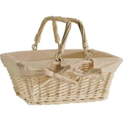 Fashion RETIF Panier Rectangulaire Naturel - L 34 P 26Xh 28Cm