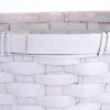 Hot RETIF Panier Rond Bambou Blanc Diam.25Xhaut.7Cm