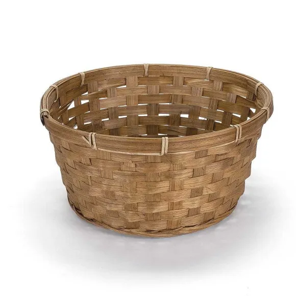 Cheap RETIF Panier Rond Bambou Marron Diam.25Xhaut.12Cm