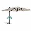 Store RETIF Parasol D Port 3X4M En Aluminium Cru