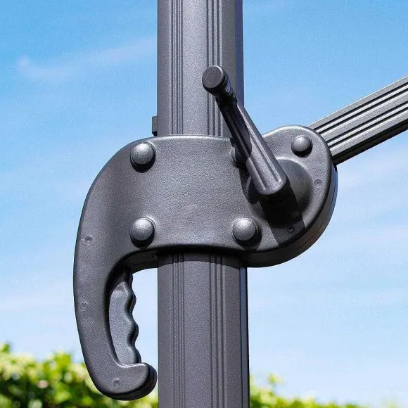 Store RETIF Parasol D Port 3X4M En Aluminium Cru