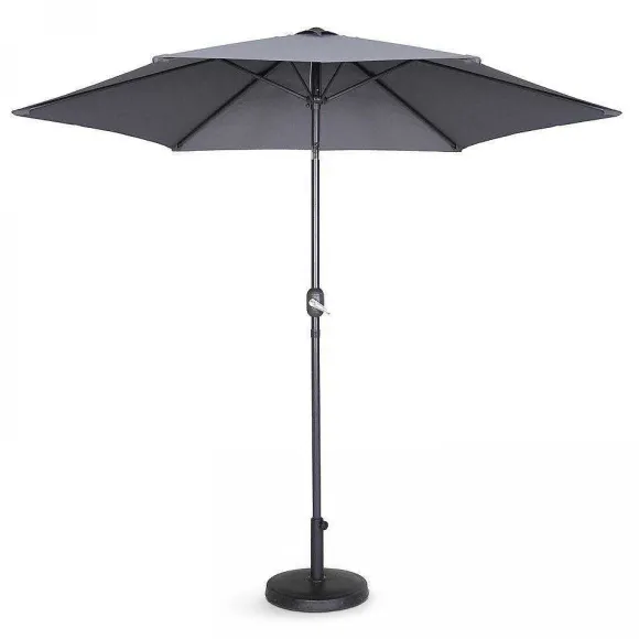 Fashion RETIF Parasol Droit En Aluminium Gris Anthracite