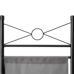 Best Sale RETIF Paravent Cloison Tissu Toile 4 Panneaux 180X160Cm Décoration Gris