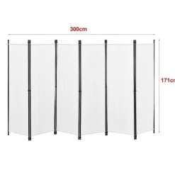 Best Sale RETIF Paravent De Confidentialit 6 Panneaux 171X300Cm Blanc