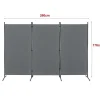 Hot RETIF Paravent De Confidentialit 3 Panneaux Teruel 176X260Cm Gris Fonc