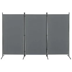 Hot RETIF Paravent De Confidentialit 3 Panneaux Teruel 176X260Cm Gris Fonc