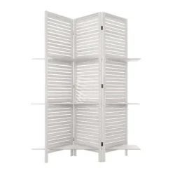 Shop RETIF Paravent Original Avec 3 Tag Res Bois Blanc H170Cm