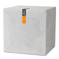 Outlet RETIF Pi Destal En Pures Fibres Mora Ext. Cubique 35X35X35Cm Gris Clair