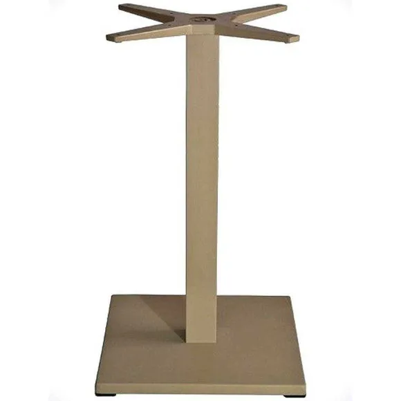 Fashion RETIF Pi Tement De Table -Base Carr E En Aluminium Gr Ge L42 X H72