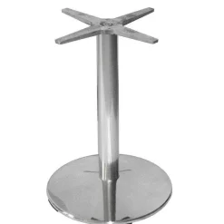 Discount RETIF Pi Tement De Table Base Ronde En Aluminium Alu Brillant H72 52Cm