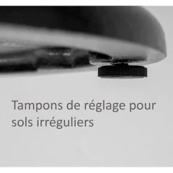 Shop RETIF Pi Tement Mod Le Rome Noir Xl Pour Tables Jusqu' 130Cm