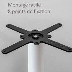 Outlet RETIF Pi Tement Pour Mange-Debout H110Cm Mod Le Round Blanc