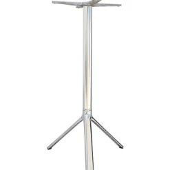 Shop RETIF Pi Tement Pour Table Mange Debout 3 Branches En Aluminium Alu Brillant, H106