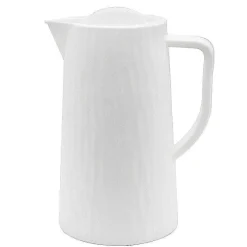 Fashion RETIF Pichet Isotherme Thermos Plastique 1 L 19X14,2X25,5Cm Blanc