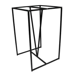 New RETIF Pietement Istres Ht105,5 En Acier Noir Pour Mange Debout Int Rieur 70X70Cm