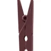 Best RETIF Pinces X12 En Bois Colore Chocolat H3 5Cm Chocolat