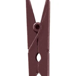 Best RETIF Pinces X12 En Bois Colore Chocolat H3 5Cm Chocolat