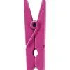 Fashion RETIF Pinces X12 En Bois Colore Fuchsia H3 5Cm Rose Fushia