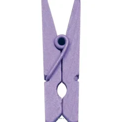 Flash Sale RETIF Pinces X12 En Bois Colore Parme H3 5Cm Lavande