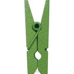 Store RETIF Pinces X12 En Bois Colore Vert H3 5Cm Vert Anis