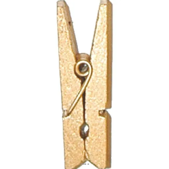 Best RETIF Pinces X12 En Bois Or H3 5Cm Dor