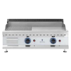 Best RETIF Plancha Gaz Naturel En Inox Grill Professionnel 75Cm 2 Zones De Cuisson (Pl