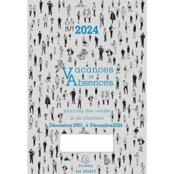 Store RETIF Planning 2024 Des Vacances Absences D Cembre D Cembre 297X200Mm