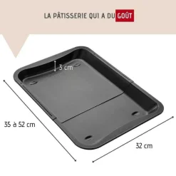 Best RETIF Plaque De Four Extensible De 35-52X32Cm Zenker Black Metallic
