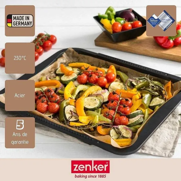 Best RETIF Plaque De Four Extensible De 35-52X32Cm Zenker Black Metallic