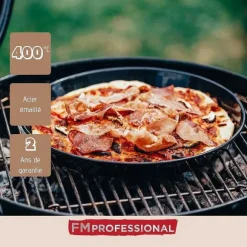 Shop RETIF Plaque Pizza Perfor E Ronde Four Et Barbecue 32Cm Fm Professional Barbecue