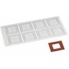 New RETIF Plaque Silicone D Cor Choco 8 Moules 216 X 114 X 2.8 Mm 95 X 44 X 1.8 Mm