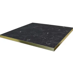 Store RETIF Plateau Carr De Table D'Int Rieur Tavola 70X70Cm Stratifi Marbre Noir