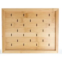 Flash Sale RETIF Plateau Pour 25 Piques Golf Bambou 25X20Cm