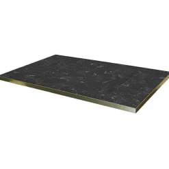 Best Sale RETIF Plateau Rectangulaire De Table D'Int Rieur Tavola 70X110Cm Stratifi Marbre Noir